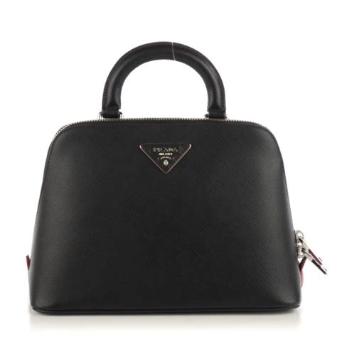 Prada Saffiano Lux Promenade Backpack, Black 